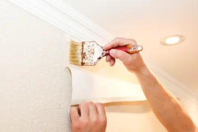 Pose de papier peint à Barlin — revêtements muraux et toiles de verre